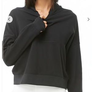 black athletic hoodie